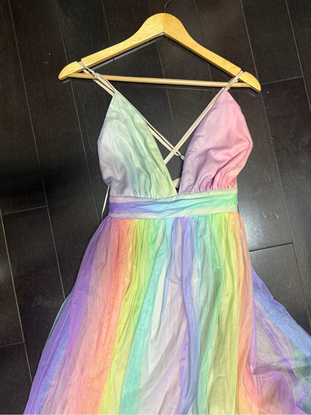 Summer Maxi Dress with Crisscross Back